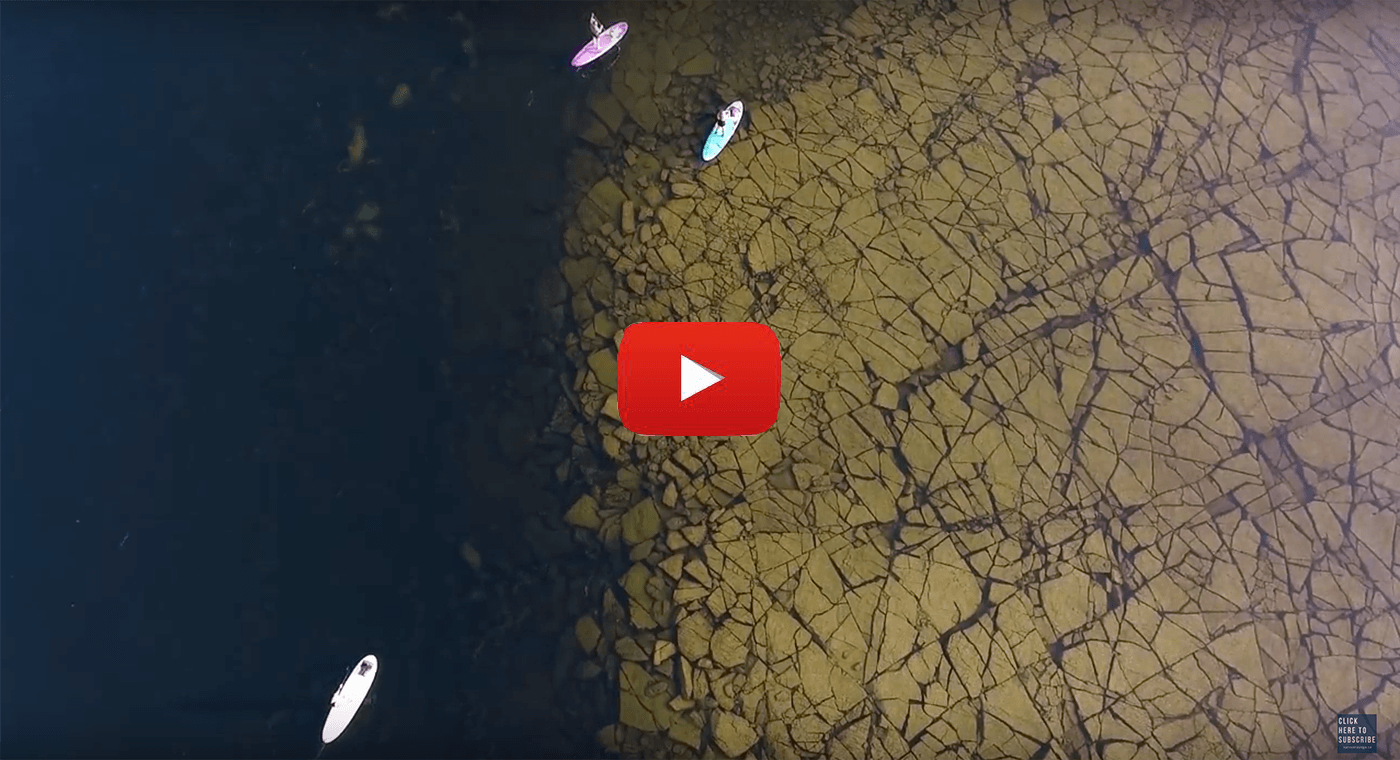 SUP Yoga Pigeon Lake Drone Shot Sarovara Yoga Play copy
