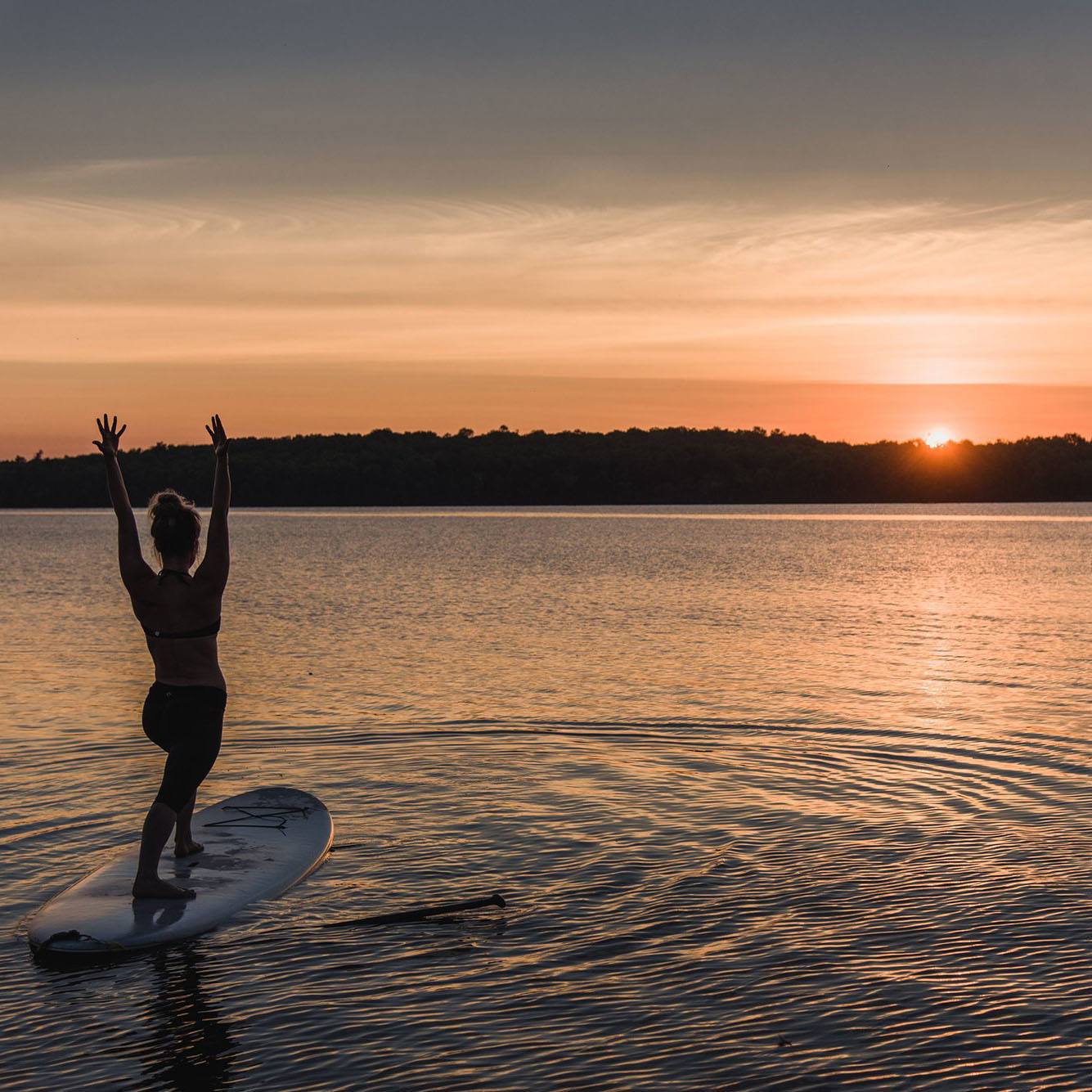 Sunset Stand Up Paddleboard Yoga Bobcaygeon Pigeon Lake