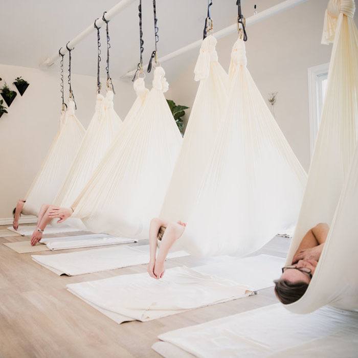 cocoon pose aerial yoga sarovara yoga bobcaygeon