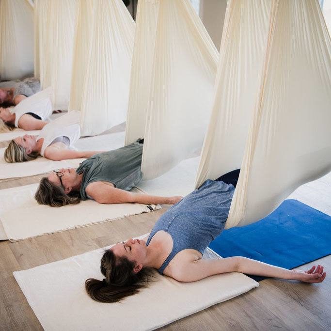 Restorative Aerial Yoga Sarovara Yoga Bobcaygeon